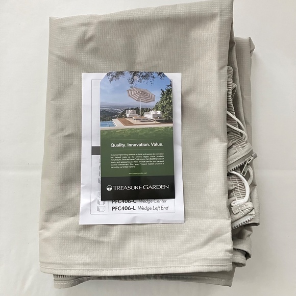 Treasure Garden Deep Seating Modular w/Elastic Outdoor Protective Cover NEW - Picture 16 of 17